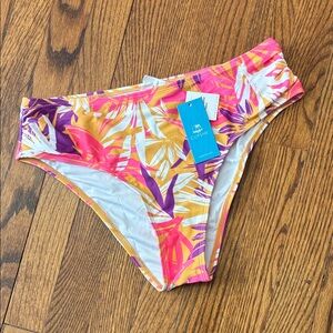 NWT Cupshe Women's Tropical Print Bikini Bottom size M
